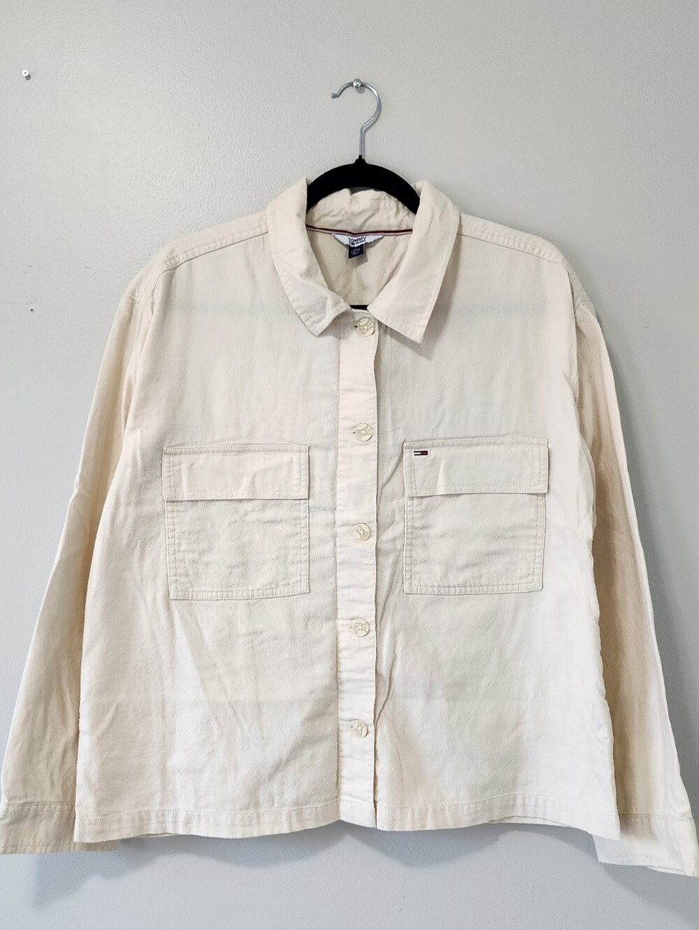 Tommy Jeans Cream Utility Chore Jacket XL